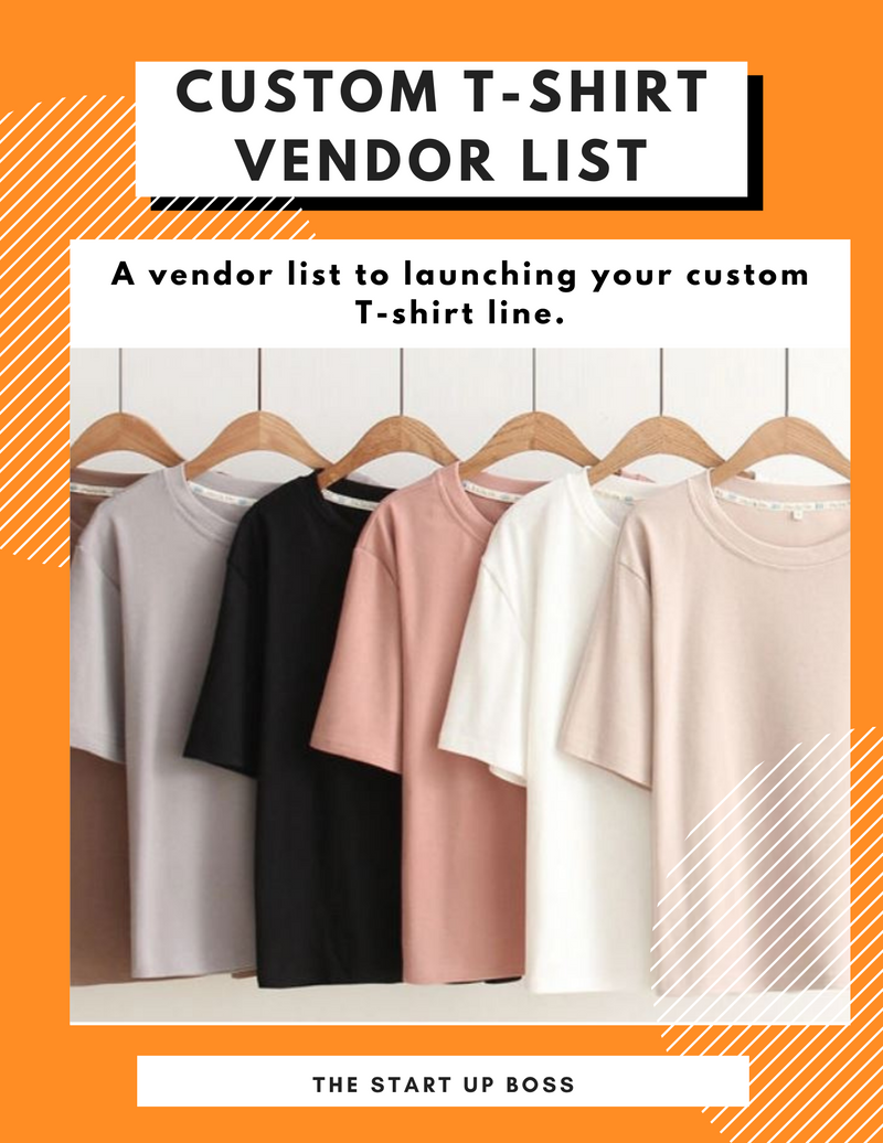 Custom T-Shirt Vendor List