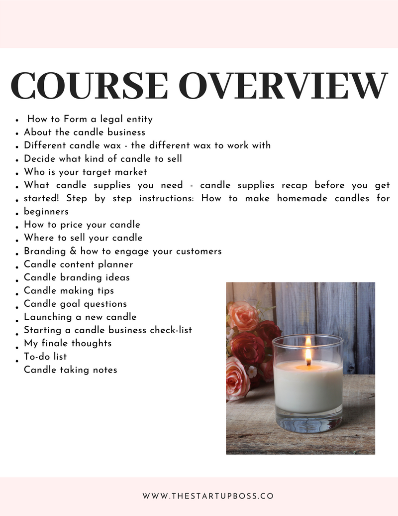 How to start your own candle business